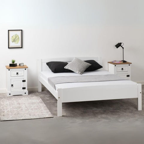 Amber 4FT6 Bed - White