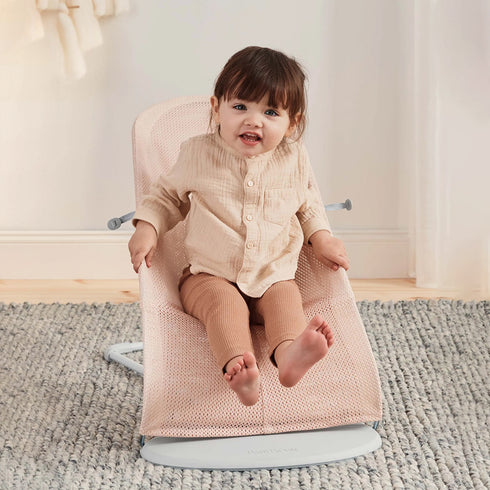 BabyBjörn Baby Bouncers Balance Soft- 3D Mesh, Pearly Pink/White