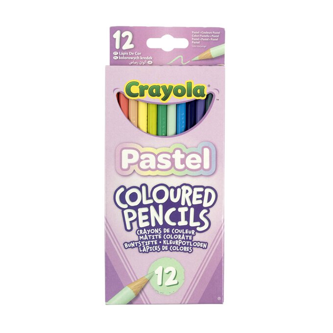 Crayola 12 Pastel Coloured Pencils