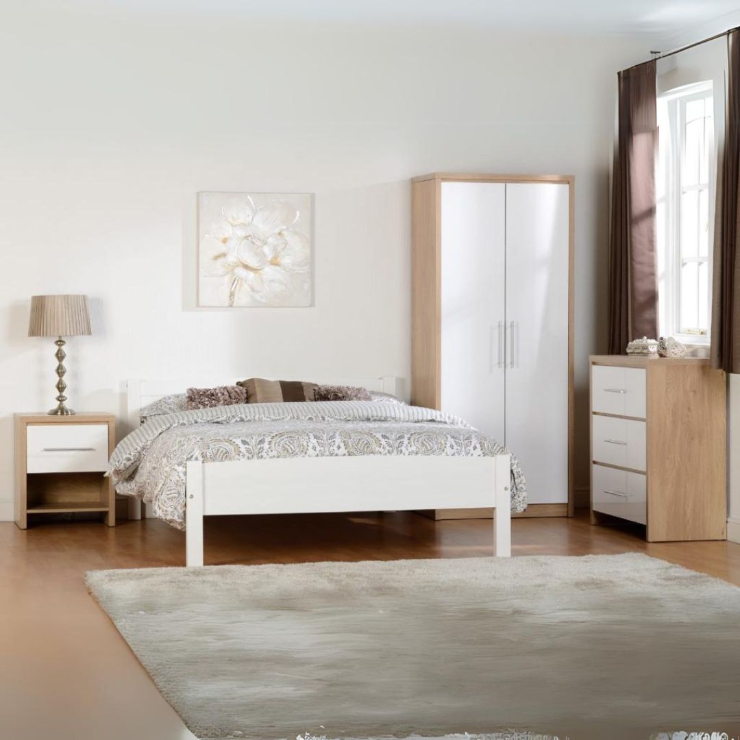 Amber 4FT6 Bed - White