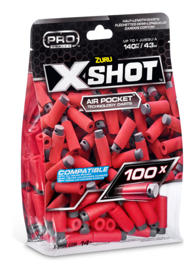 X-Shot Pro 100pk Refill Darts Assorted