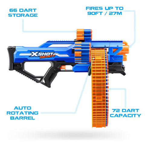 X-Shot Insanity S1 Mad Mega Barrel Blaster