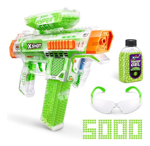 XShot Hyper Gel Glow In The Dark Nightstrike Blaster (5,000 Glow In The Dark Hyper Gel Pellets)