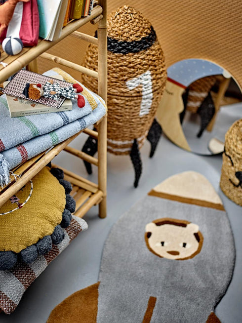 Bloomingville Cosmina Basket with Lid Seagrass Nature