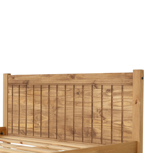 Maya 4FT Bed - Distressed Waxed Pine