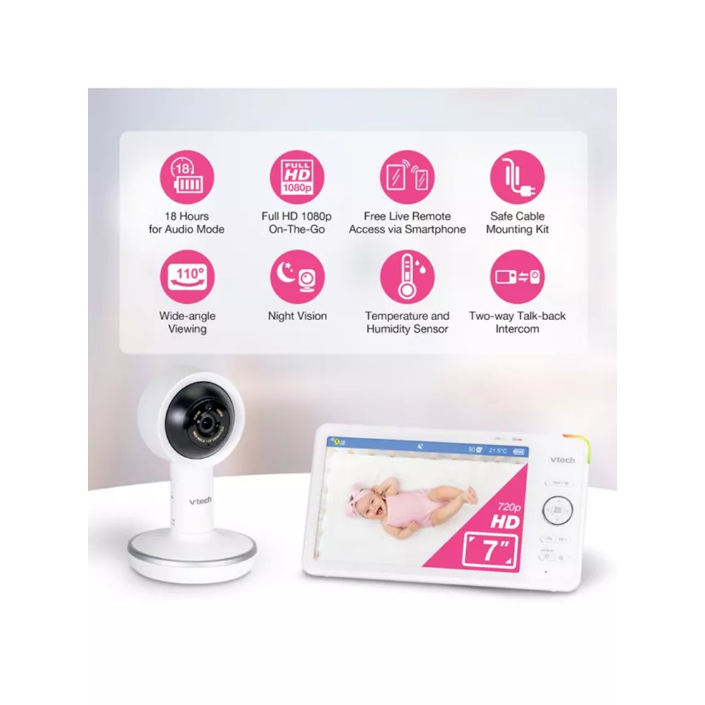 VTech 7'' RM77877HD Over-the-Crib Wi-fi Monitor
