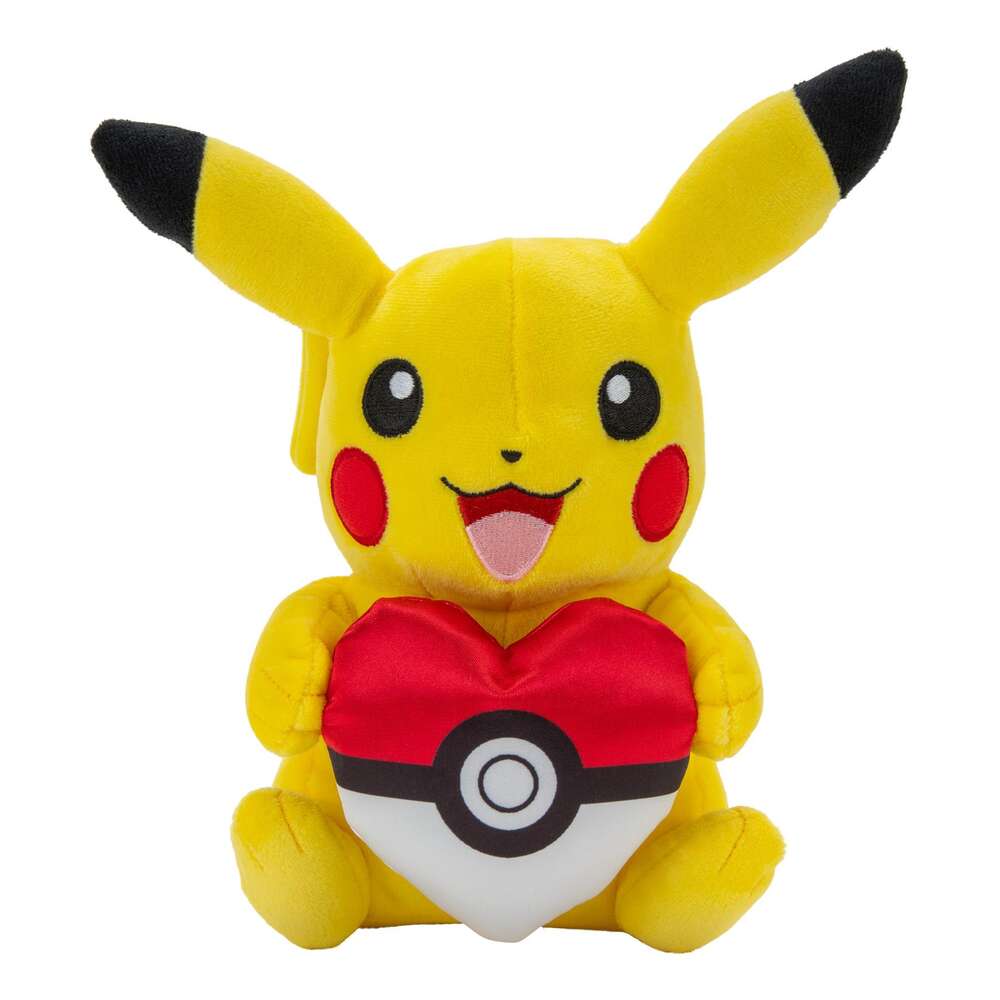 Pokemon 8" Pikachu with Heart Seasonal Plush
