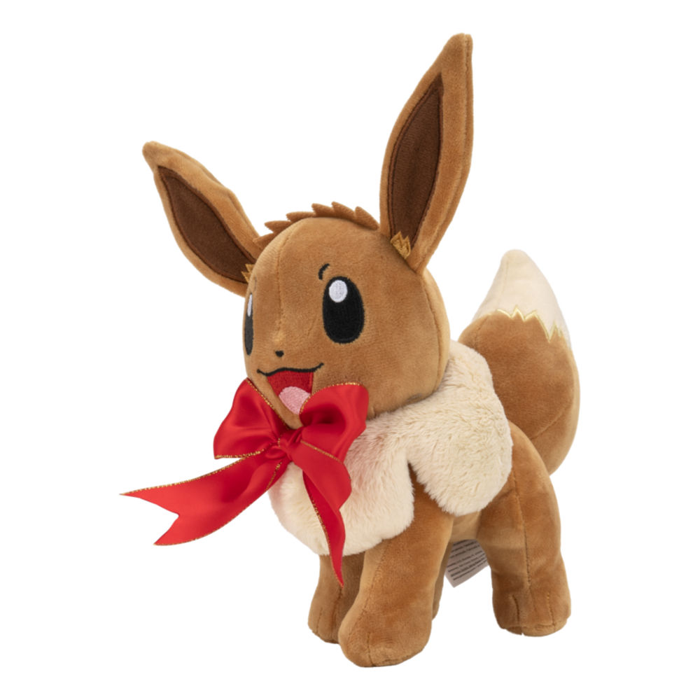 Pokemon 8in Seasonal Plush Eevee w/Bow