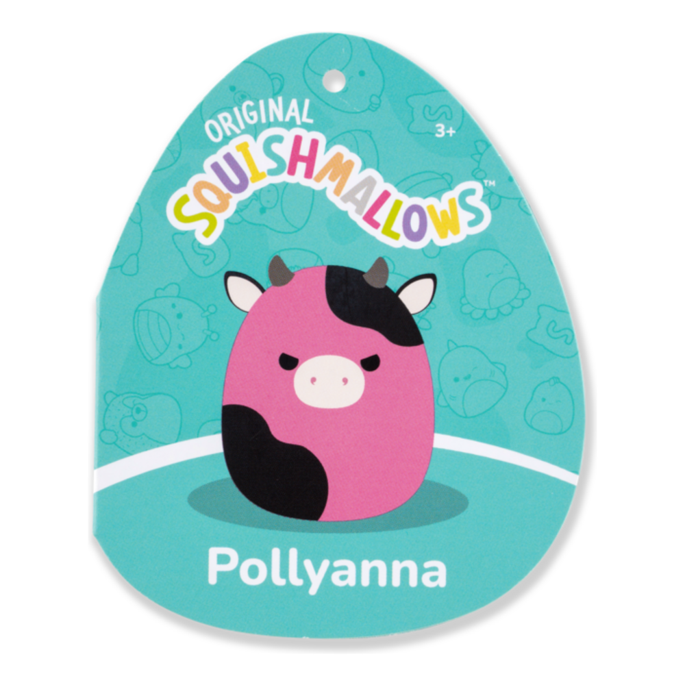 Squishmallows 12" Pollyanna the Black&Pink Cow