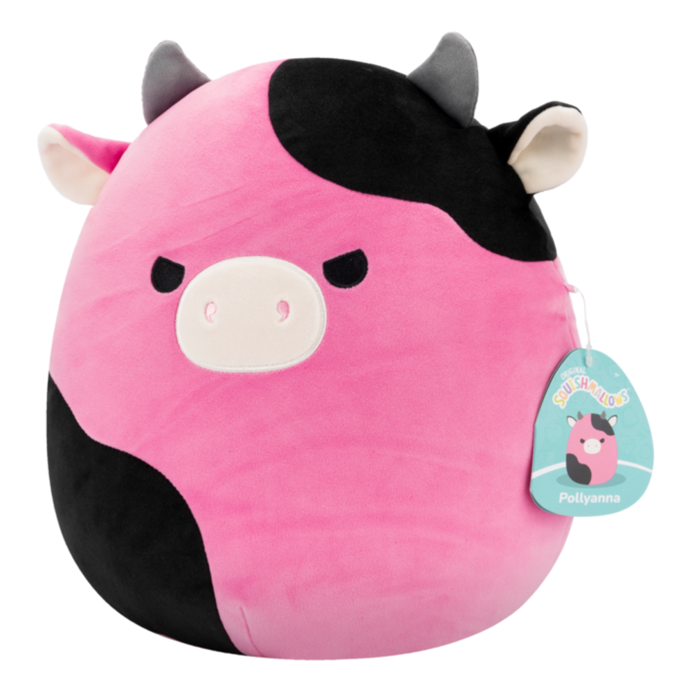 Squishmallows 12" Pollyanna the Black&Pink Cow