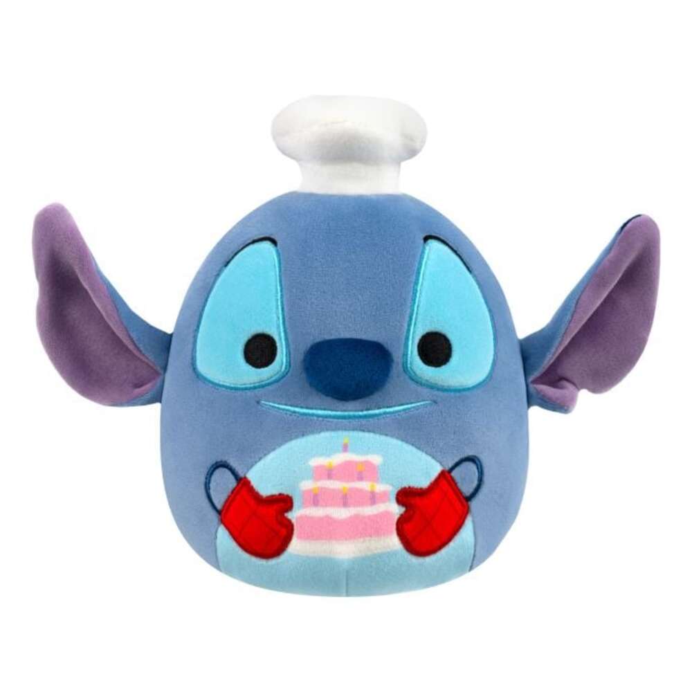 Squishmallows - 10in Disney Chef Stitch w/Cak