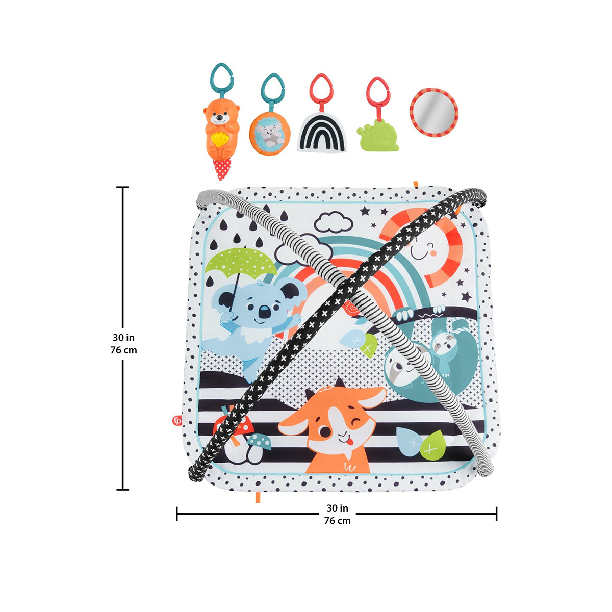 Fisher Price 3-In-1 Music, Glow & Grow Gym