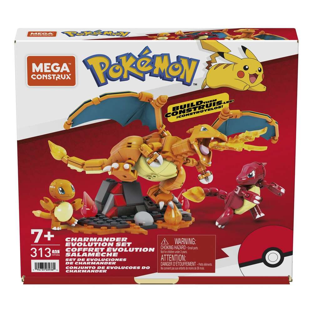 Mega Construx Pokemon Charmander Evolution