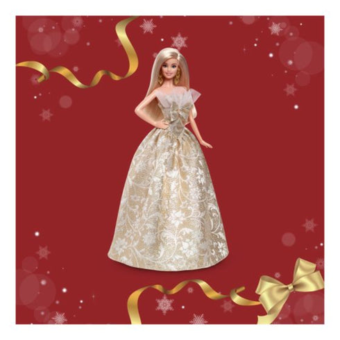 Barbie 2025 Gold Holiday Doll