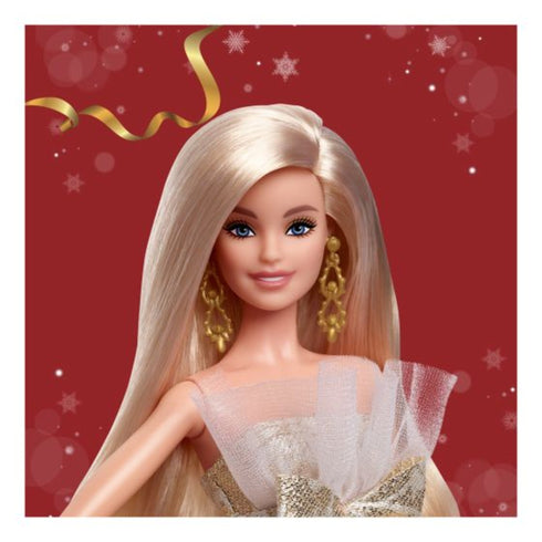 Barbie 2025 Gold Holiday Doll