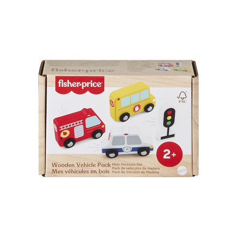 Fisher Price Wooden Small Vehicle 5 Pack