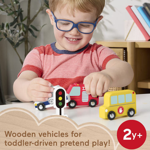 Fisher Price Wooden Small Vehicle 5 Pack