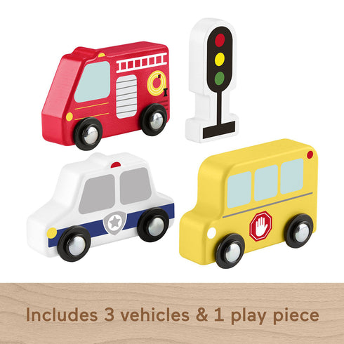 Fisher Price Wooden Small Vehicle 5 Pack