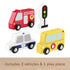 Fisher Price Wooden Small Vehicle 5 Pack