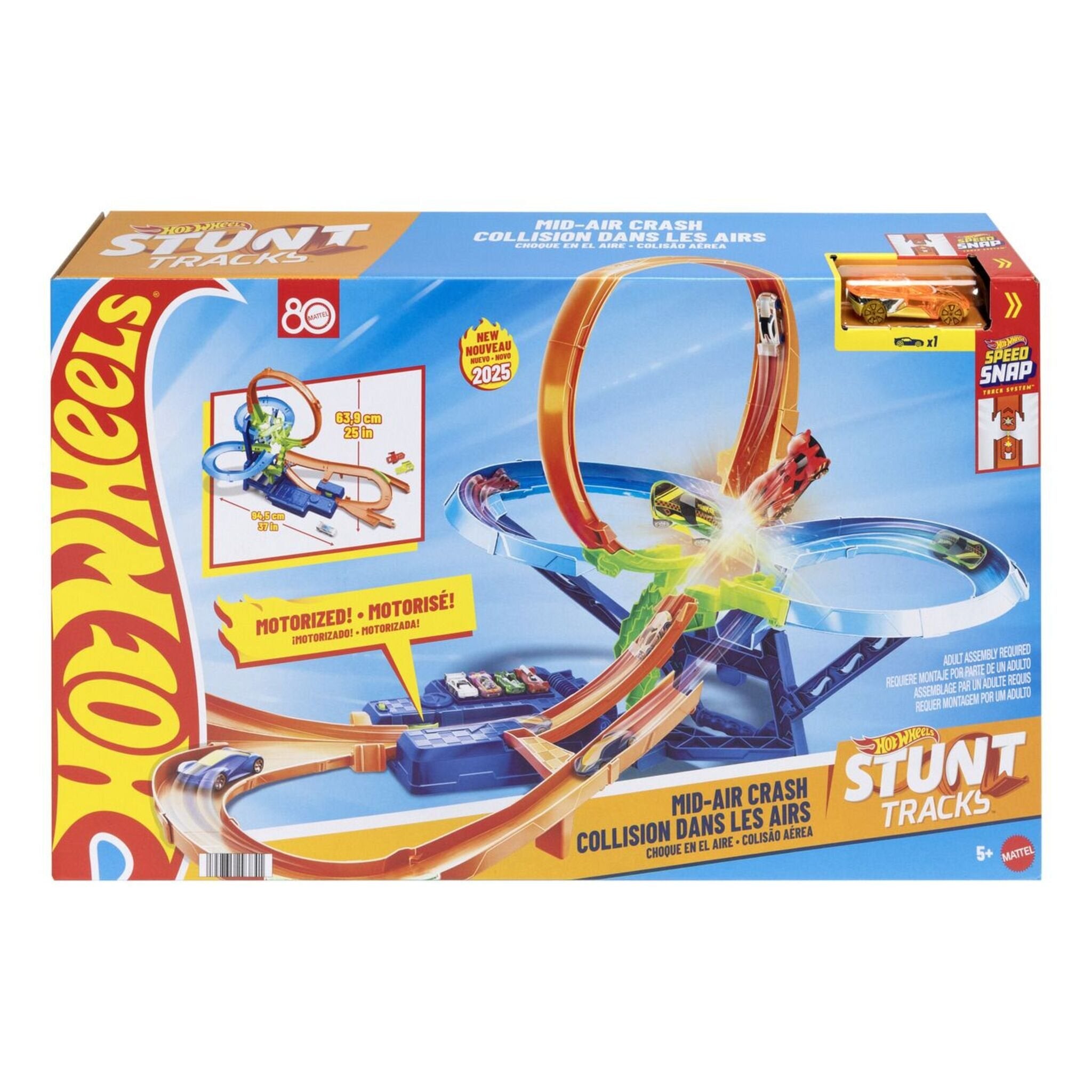 Hot Wheels Stunt Tracks Motorised Big Air Crash