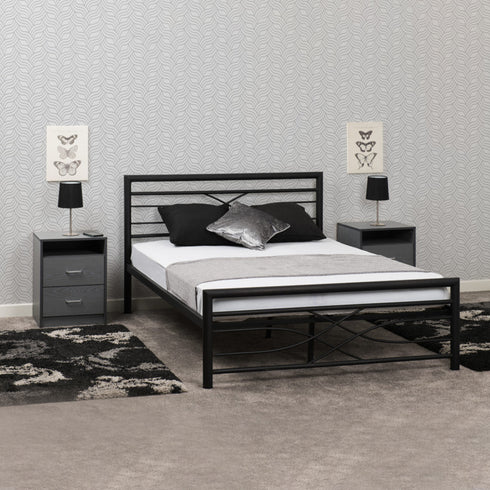 Kelly 5FT Bed - Black