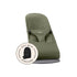 BabyBjörn Baby Bouncers BLISS Woven, Classic Quilt, Dark Green