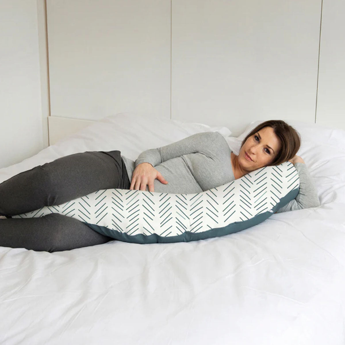Doomoo BUDDY Maternity Pillow - Ethnic Petrol