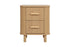 Axel 2 Drawer Fluted Bedside Oak