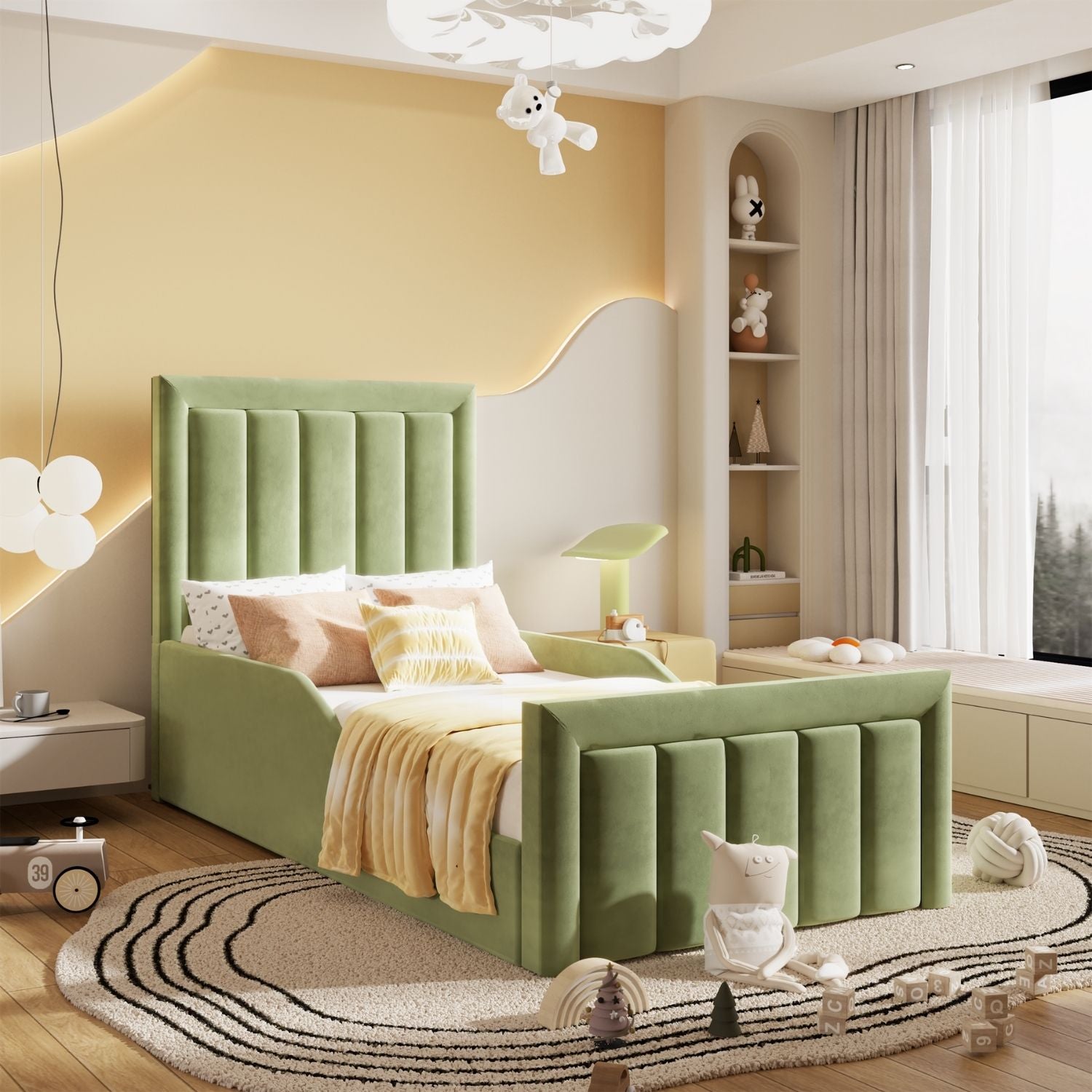 Plush Velvet Light Green