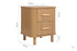 Axel 2 Drawer Fluted Bedside Oak