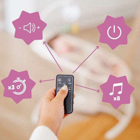 Badabulle Lateral Swing With Remote - Cream