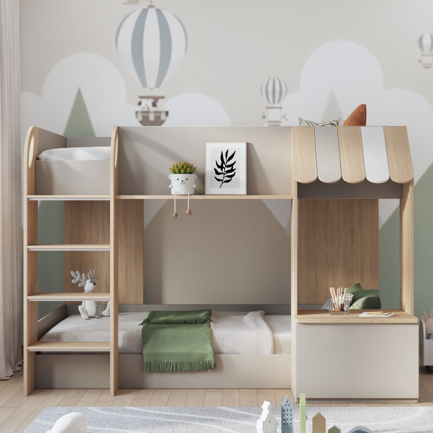 Babyfair Bunk Bed With Storage