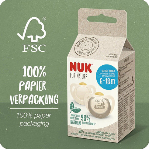 Nuk for Nature Sooth 6-18 months 2pk