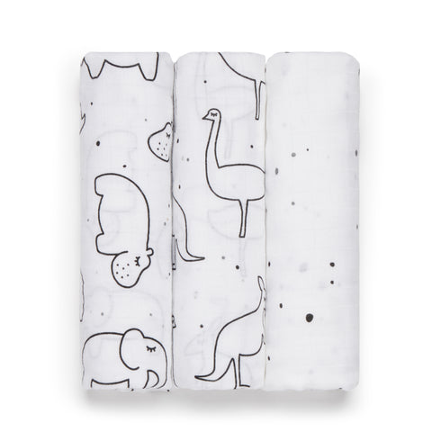 Panda London Bamboo Baby Muslins - Swaddles