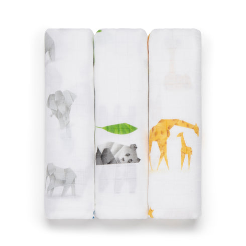 Panda London Bamboo Baby Muslins - Squares