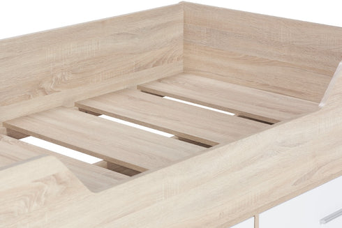 Camden Cabin Bed White & Oak Effect
