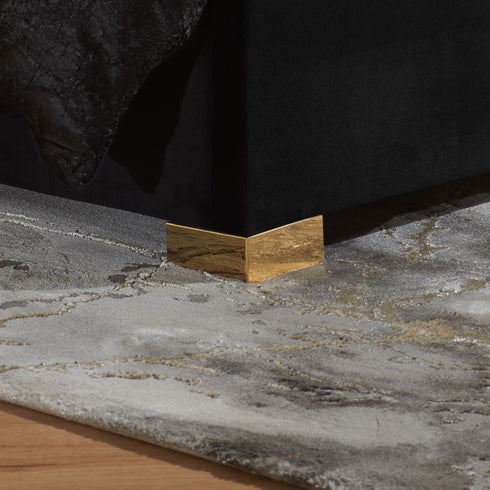 Chelsea Fabric Bed Black