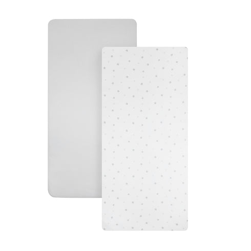 Shnuggle Air Lite Crib in Grey & Bedding Bundle