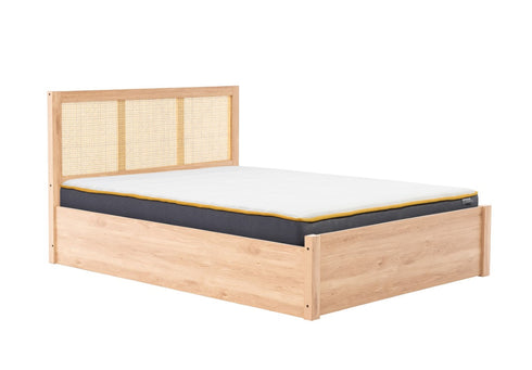 Croxley Rattan Ottoman Bed Oak
