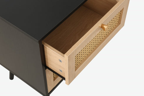 Croxley 2 Drawer Rattan Bedside