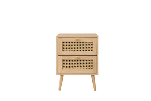 Croxley 2 Drawer Rattan Bedside