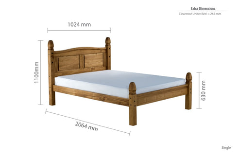 Corona Low End Bed