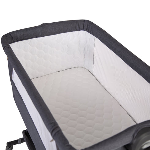 Red Kite Cozysleep Bedside Crib- Grey