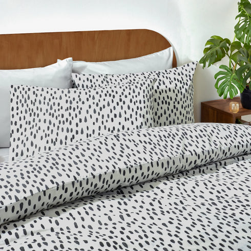 Dottie Printed Duvet Cover Set Multicolour