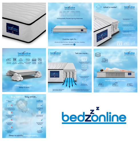 BedzOnline Pocket Spring Mattress Full Body Support