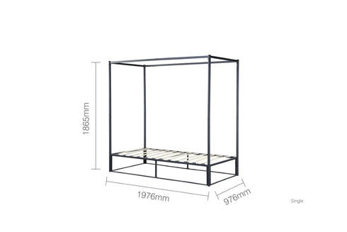 Farringdon Metal 4 Poster Bed