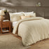 Harrison Stripe Tufted Soft Touch Duvet Cover Set White - Double