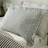 Yard Hebden Mélange Stripe 100% Cotton Duvet Cover Set Black