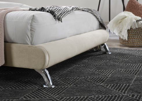 Hemlock Fabric Bed Warm Stone