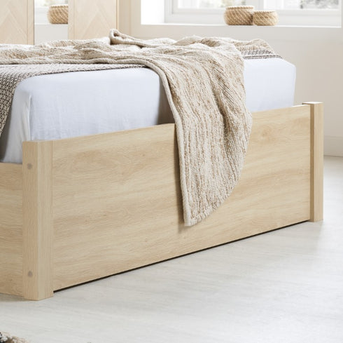 Herringford Ottoman Bed Oak